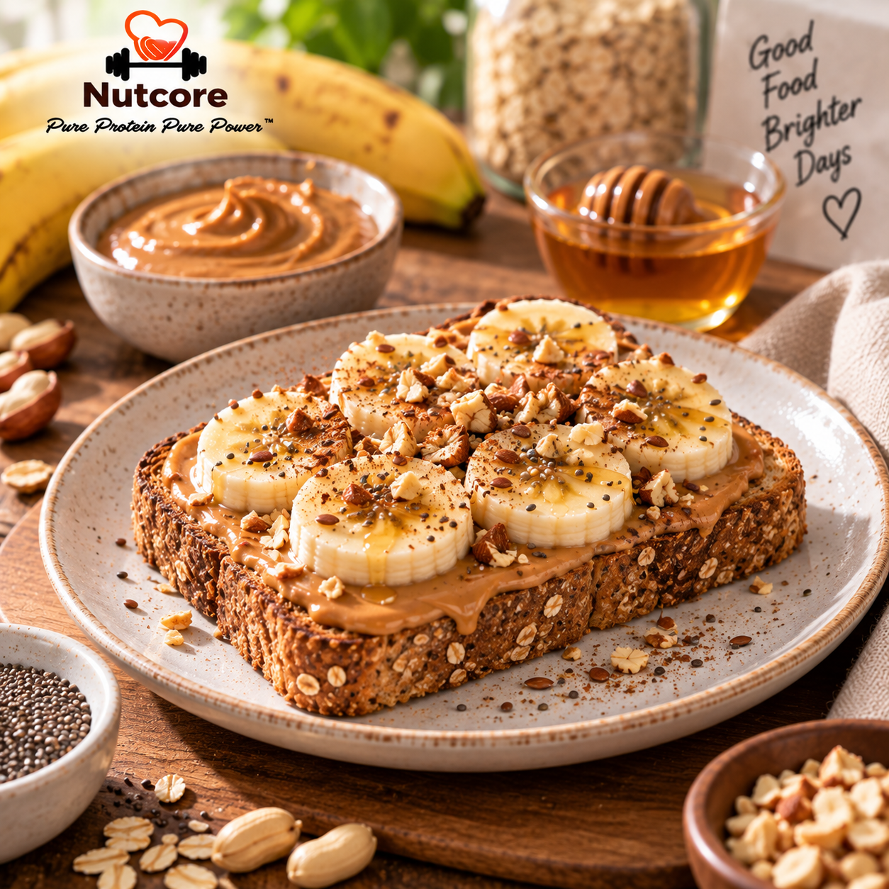 Peanut butter banana bowl